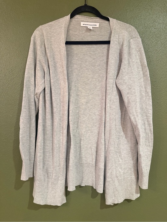 Amazon Essentials Sweaters - Amazon Essentials Light Gray Open-Front Women's Cardigan